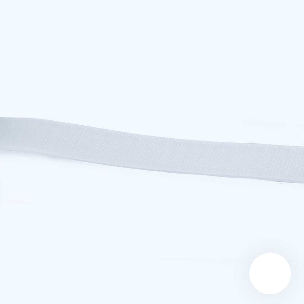 Hakenband, Breite: 25 mm, Länge: 25 m, weiß